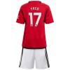 Maillot de Supporter Manchester United Fred 17 Domicile 2023-24 Pour Enfant